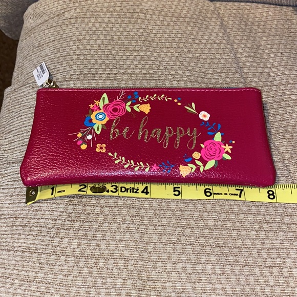 🩷💛🧡💙💚NWT “Be Happy” Cosmetic/Storage Case/Bag - Picture 8 of 10